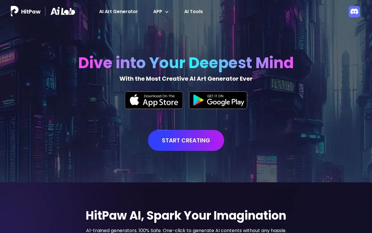 HitPaw homepage screenshot