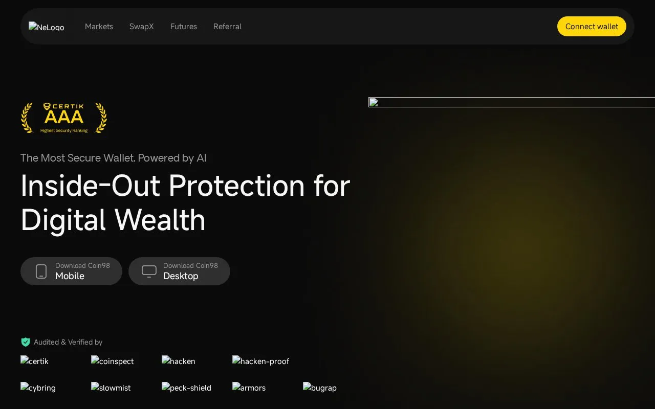 Coin98 homepage screenshot