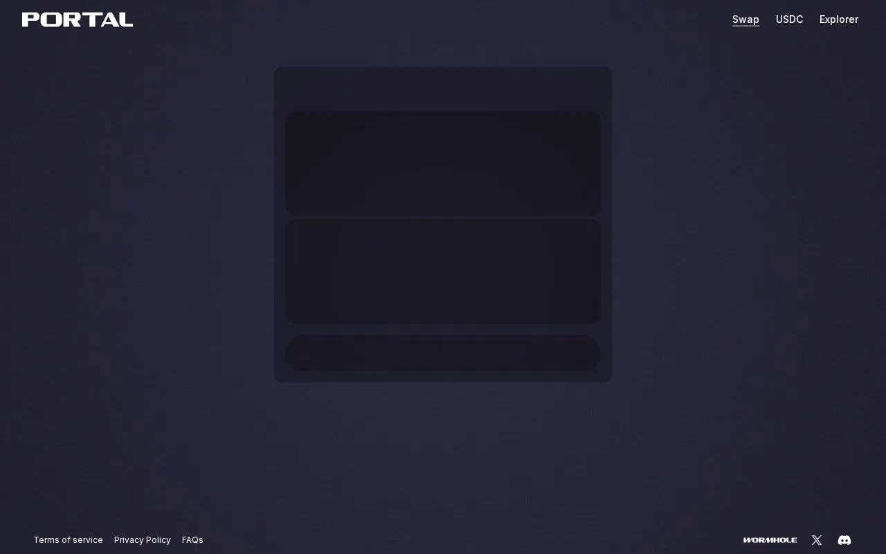 Portal homepage screenshot