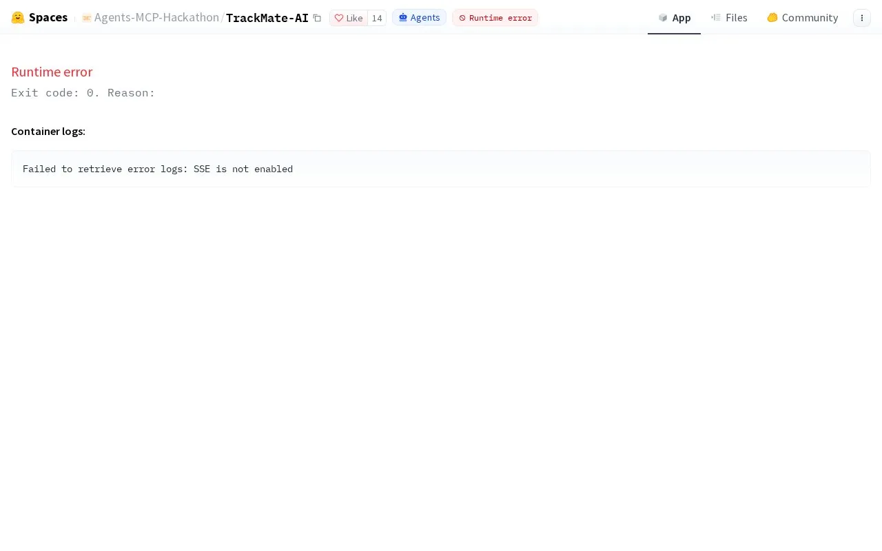 TrackMate AI homepage screenshot