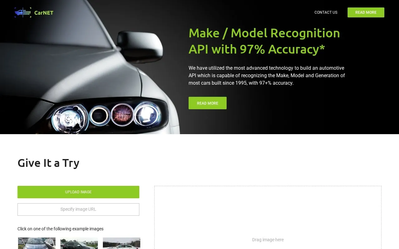 Carnet.ai homepage screenshot