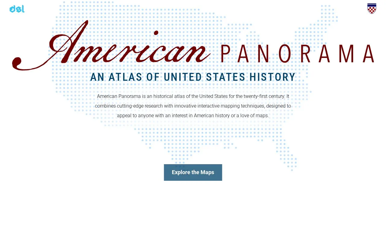 American Panorama homepage screenshot