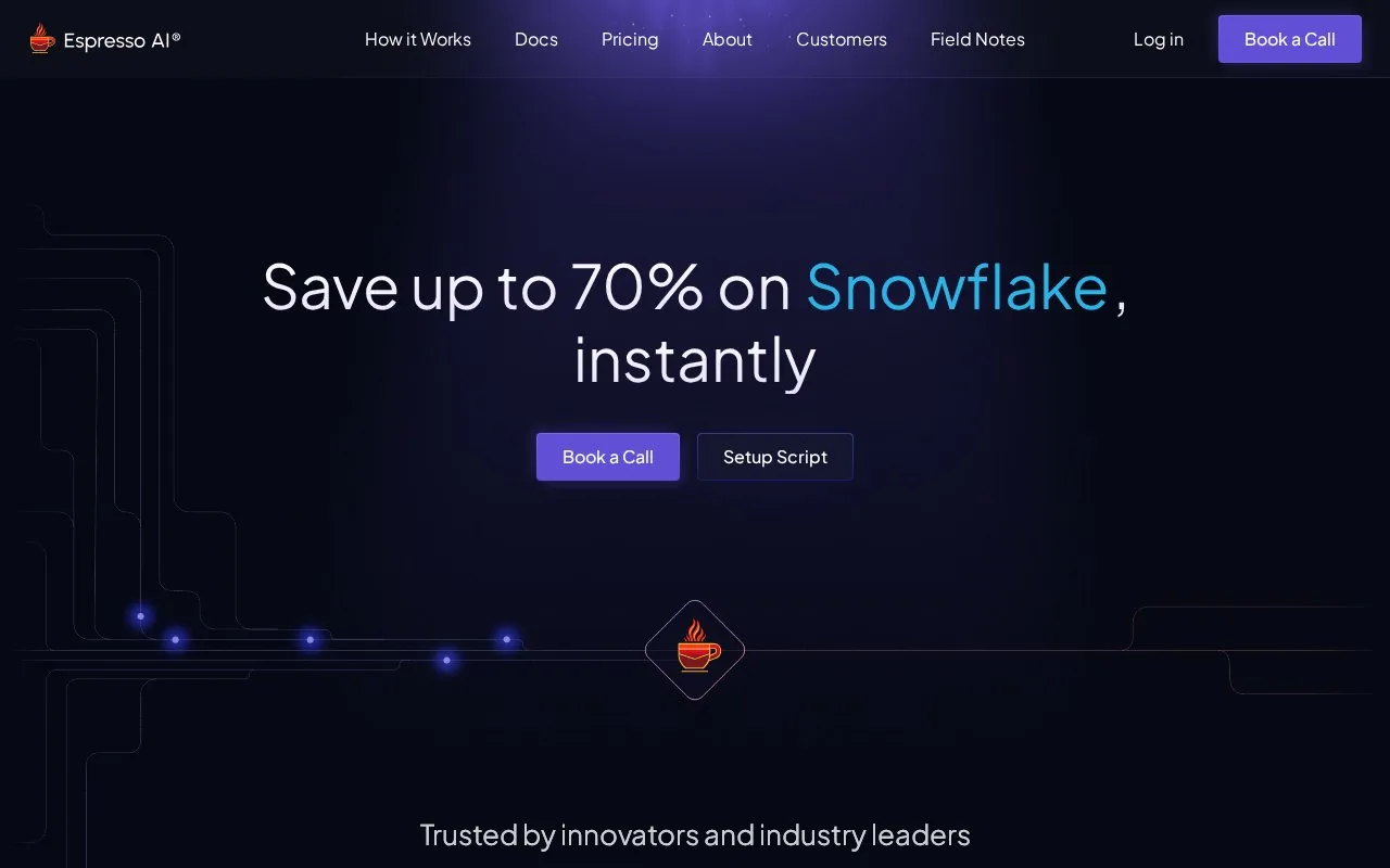 Espresso AI homepage screenshot