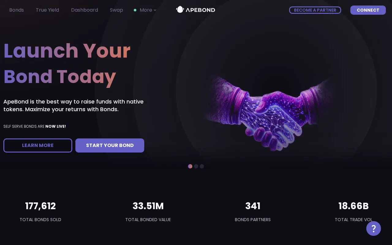 ApeSwap AMM homepage screenshot