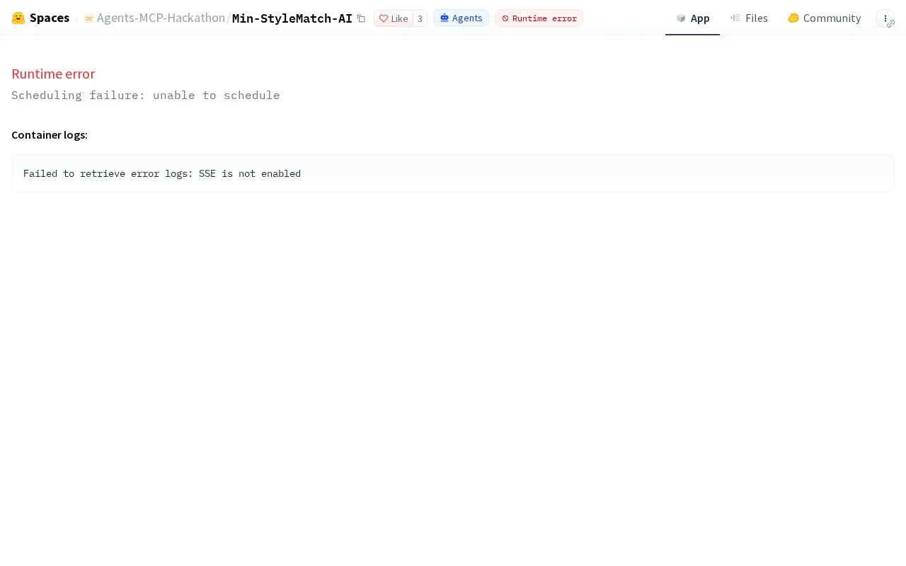 Min StyleMatch AI homepage screenshot