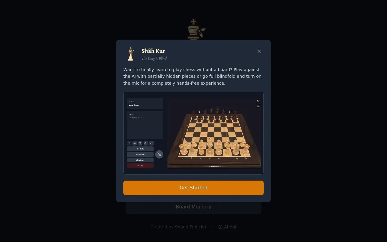Shâh Kur homepage screenshot