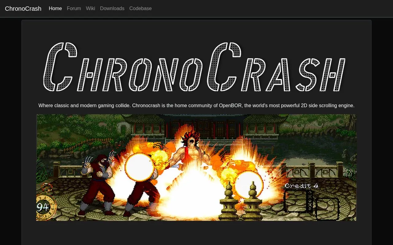 Wiki / Forum homepage screenshot