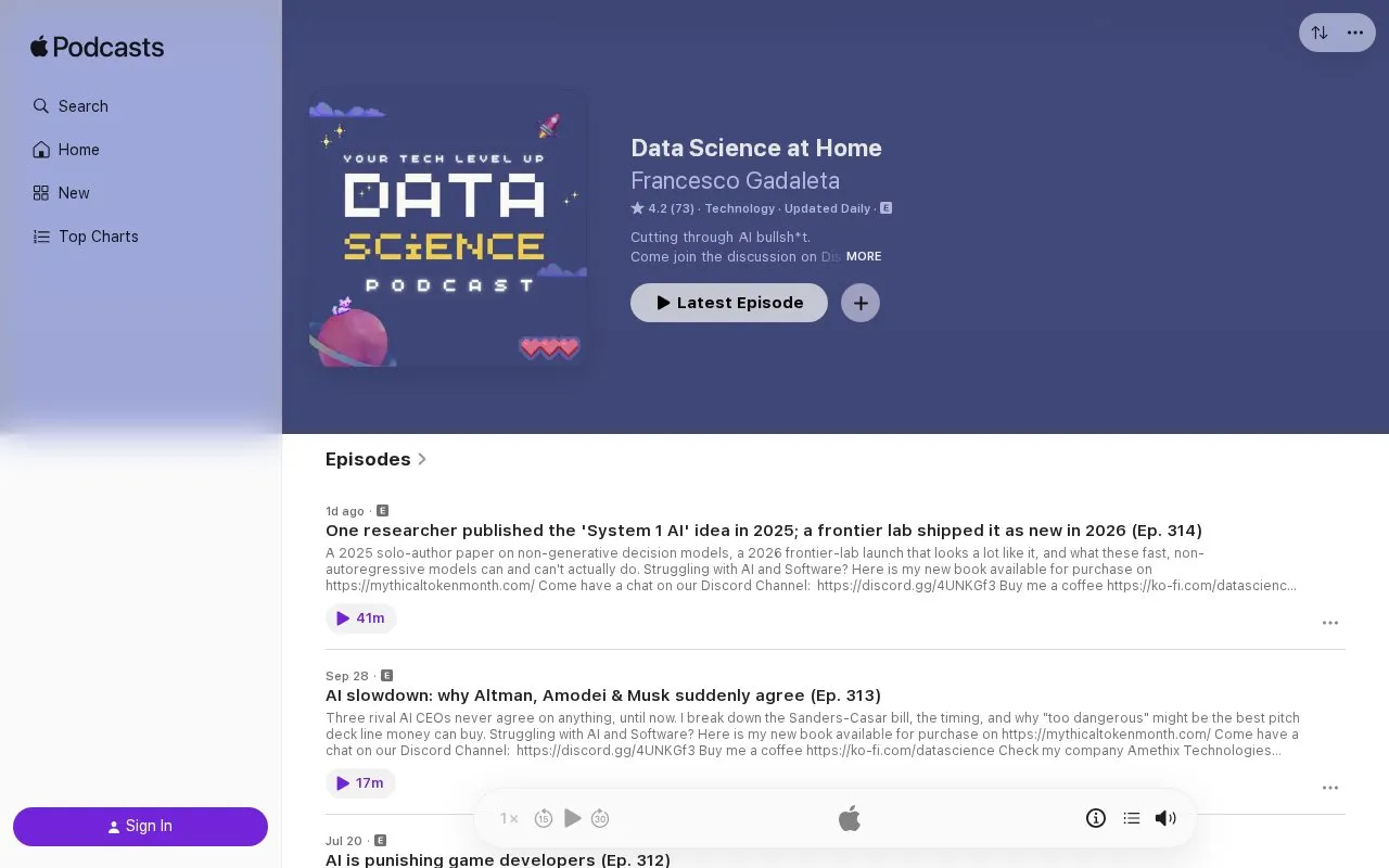 AI at Home homepage screenshot