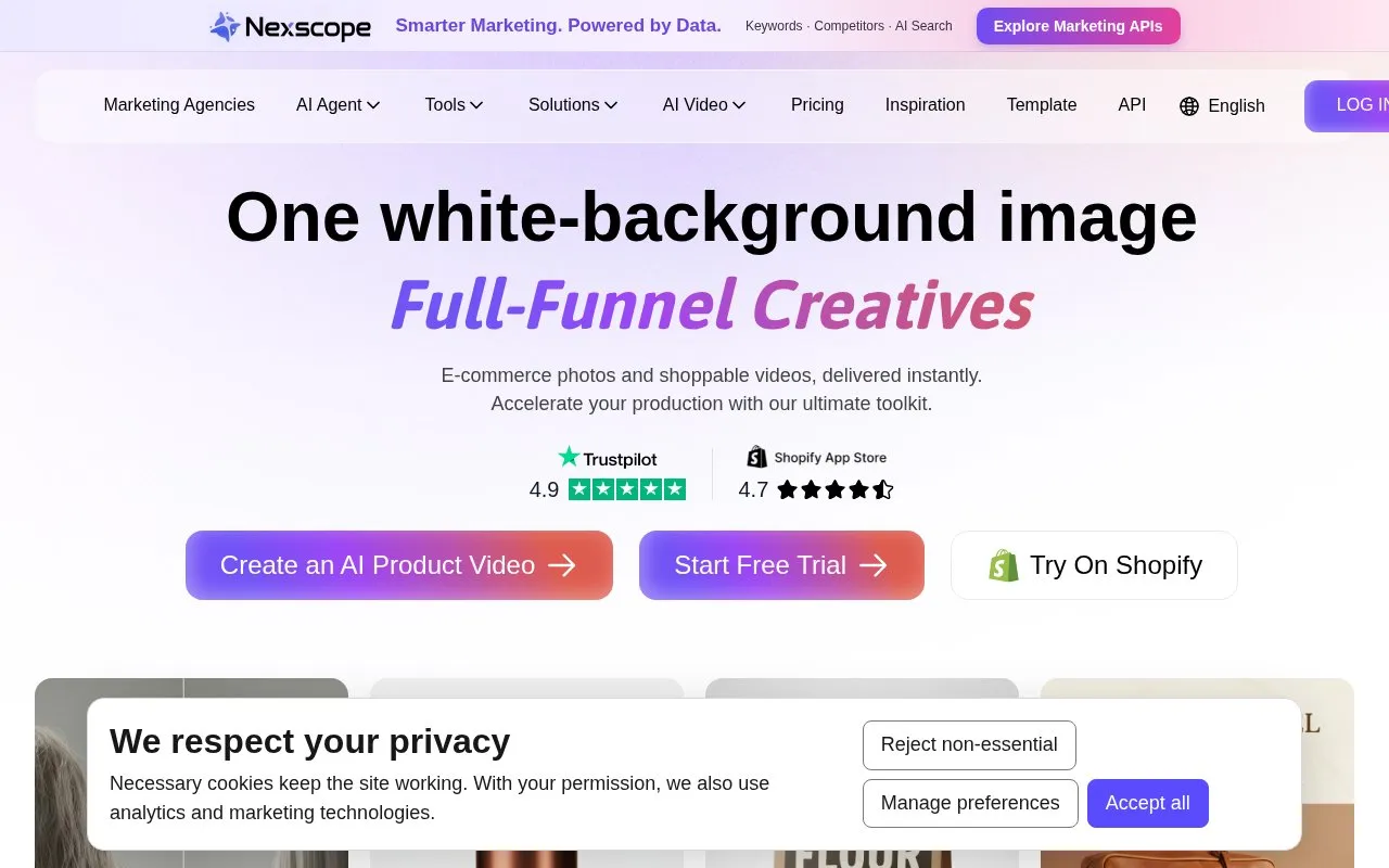 SellerPic homepage screenshot