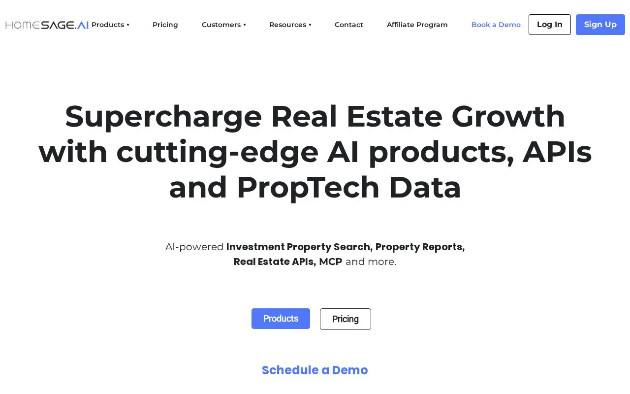 Homesage.ai homepage screenshot