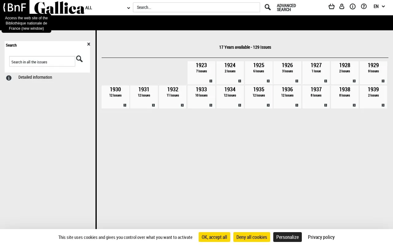 Europe homepage screenshot