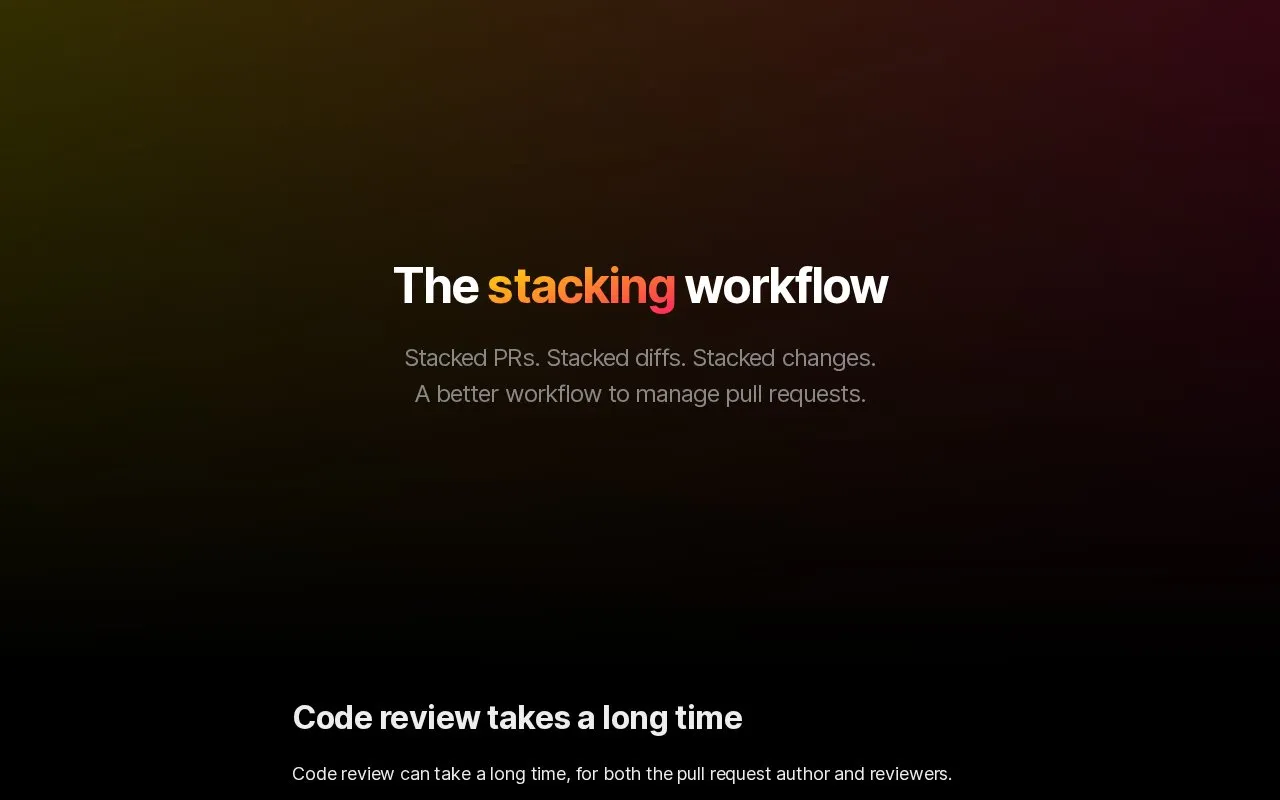 Stacking homepage screenshot
