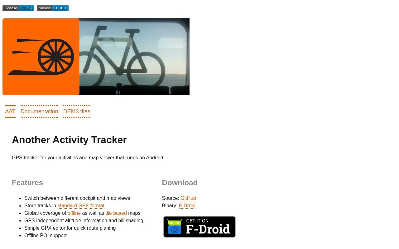 AAT homepage screenshot