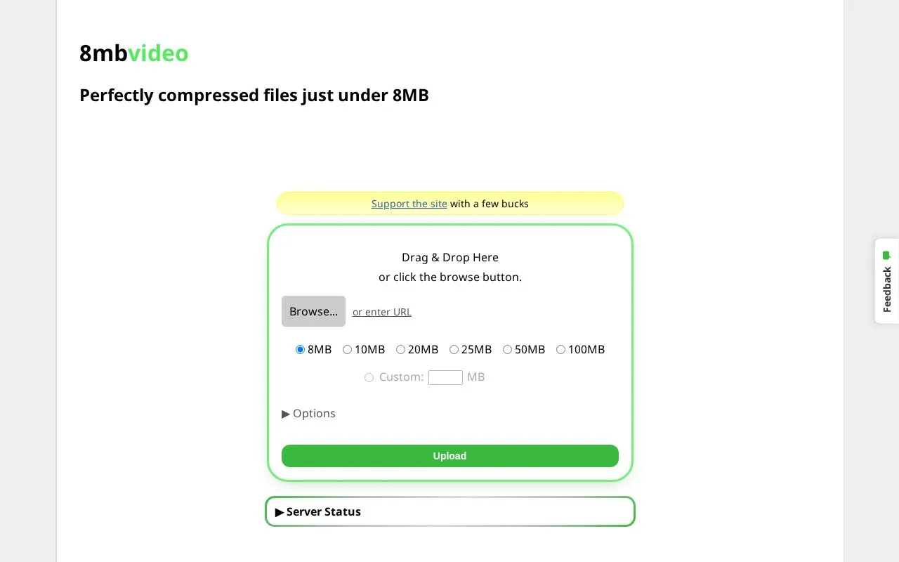 8mb.video homepage screenshot