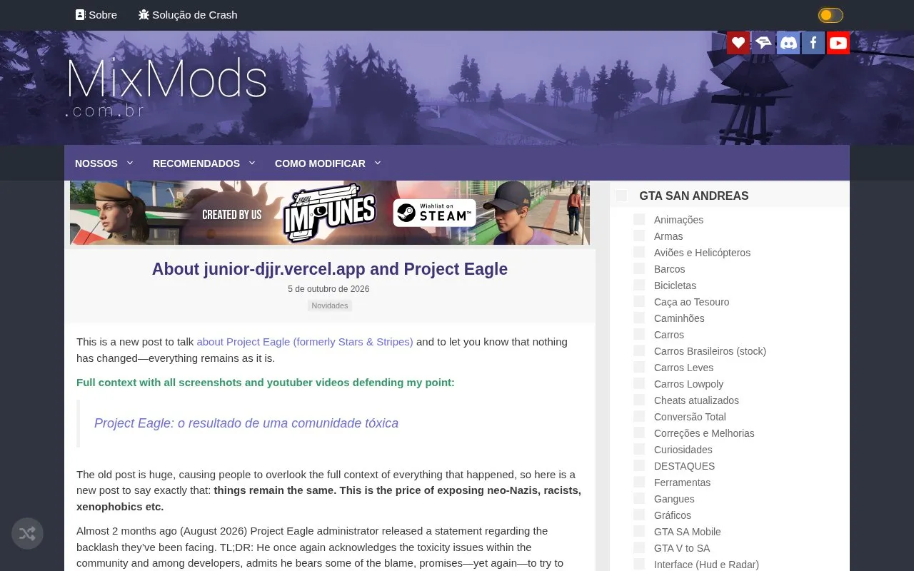 MixMods homepage screenshot