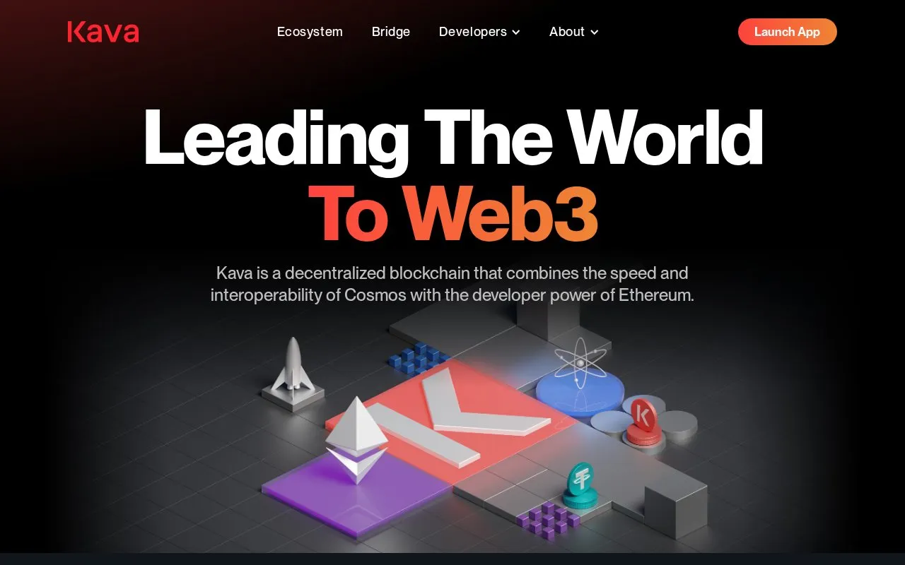 Kava Mint homepage screenshot