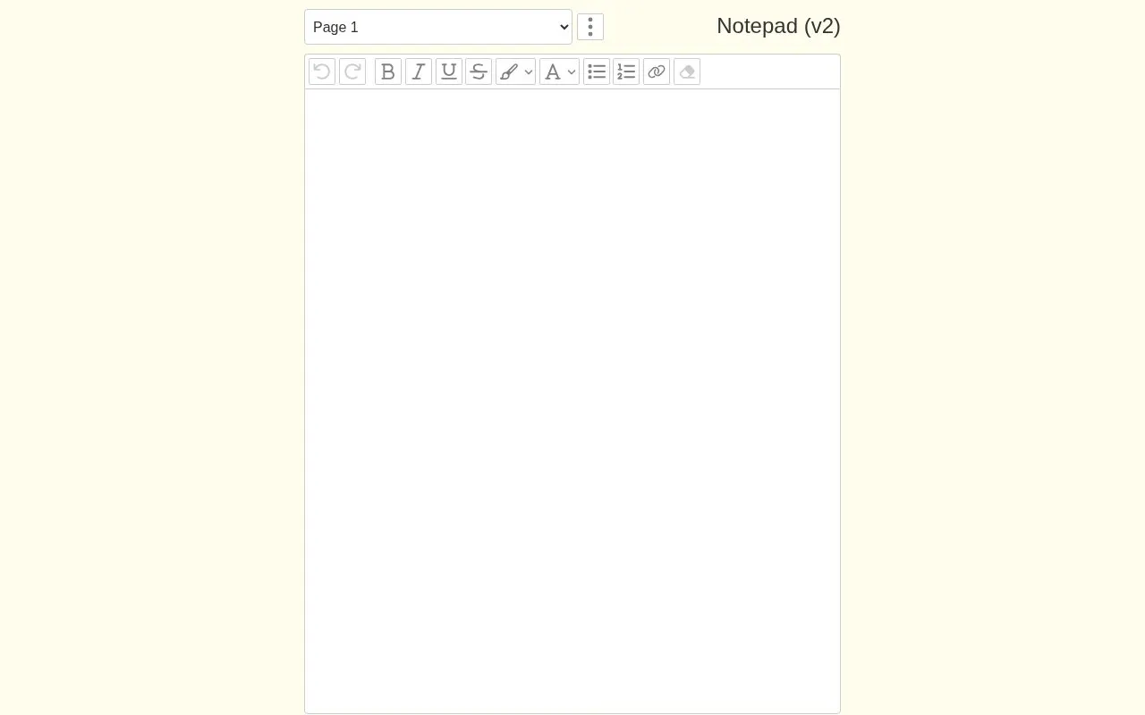 notepad-online.com homepage screenshot