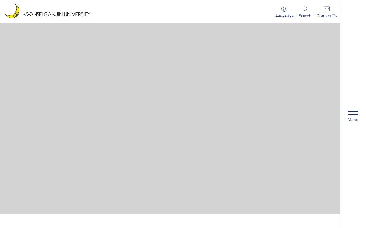 KWANSEI GAKUIN University homepage screenshot
