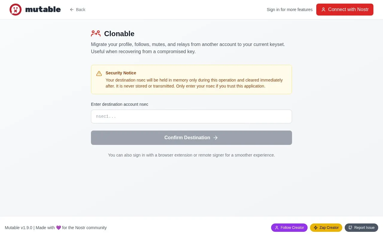 Clonable homepage screenshot