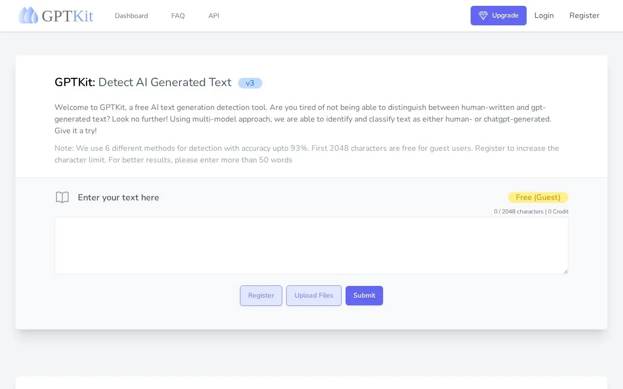 GPTKit homepage screenshot