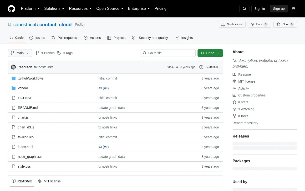 contact cloud homepage screenshot