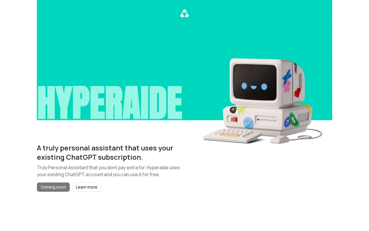 Hyperaide homepage screenshot