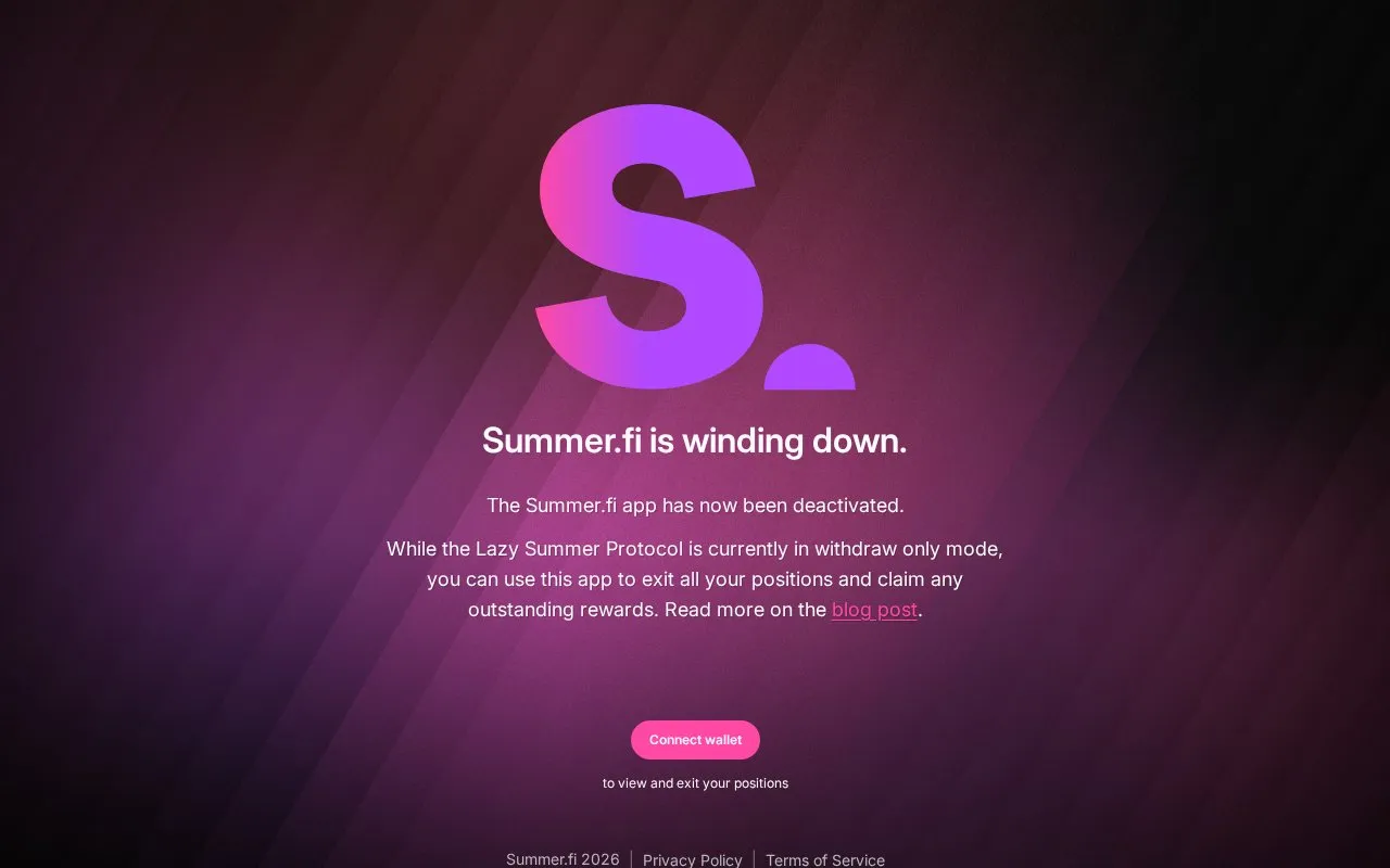 Summer.fi Pro homepage screenshot