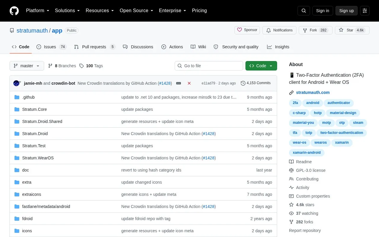 app homepage screenshot