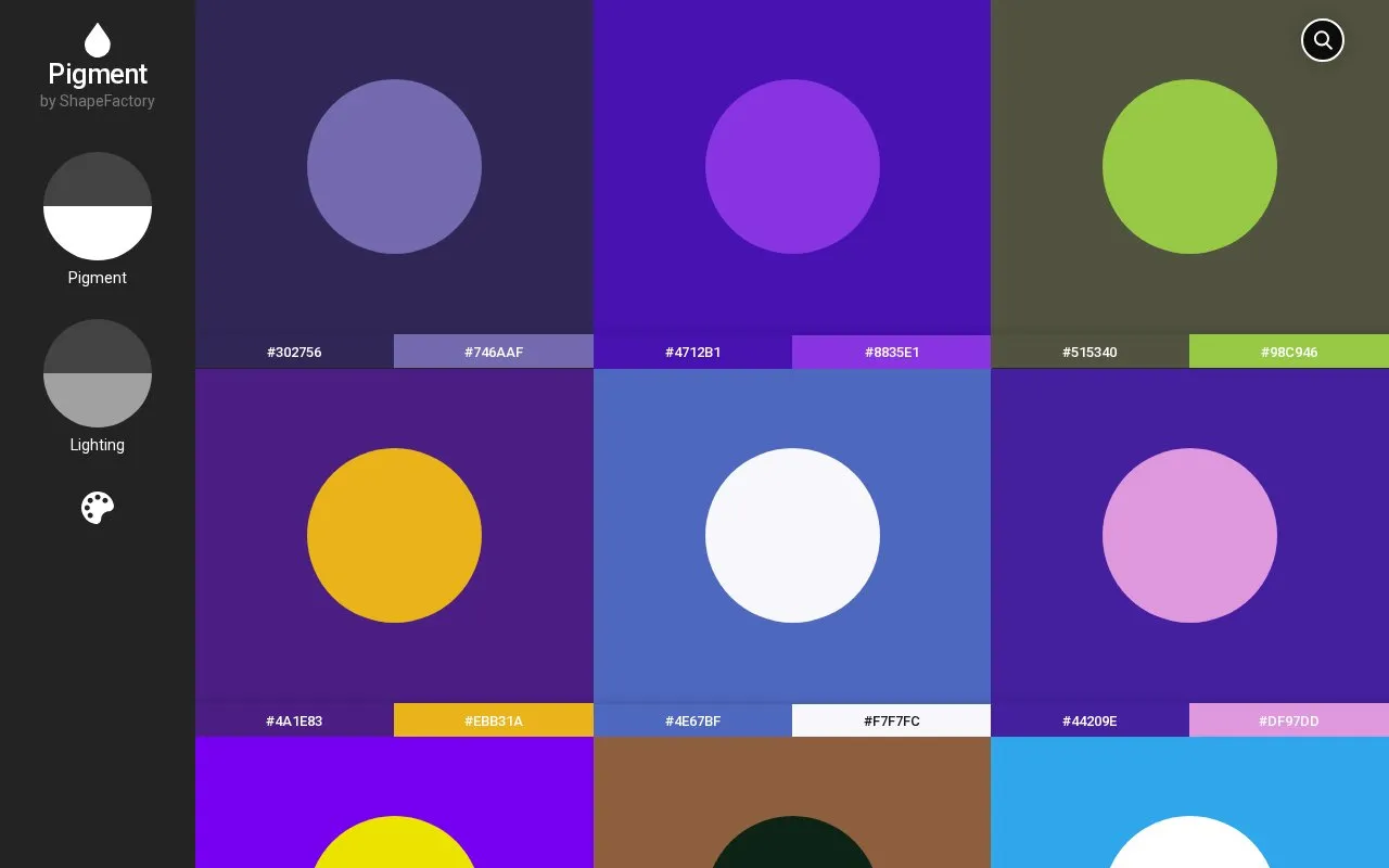 Pigment homepage screenshot