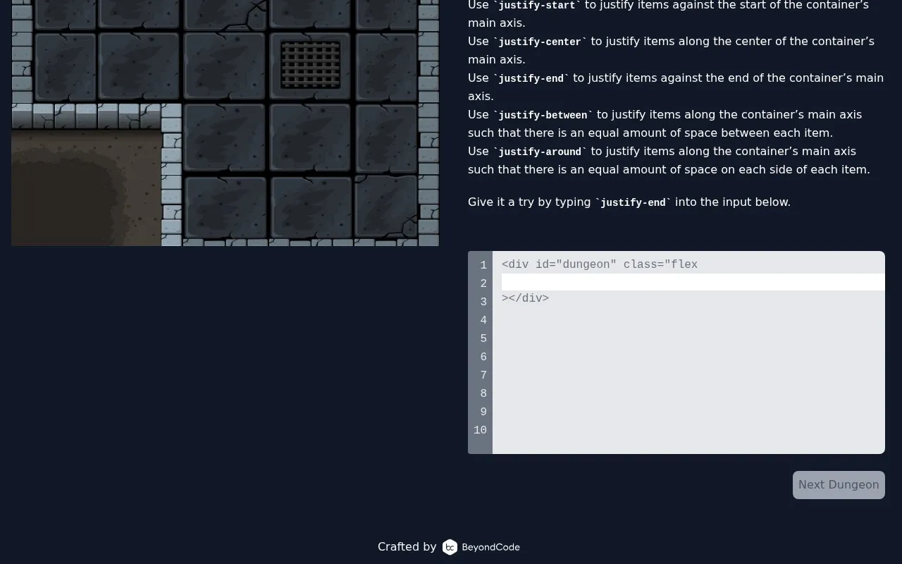 KnightsoftheFlexboxTable homepage screenshot