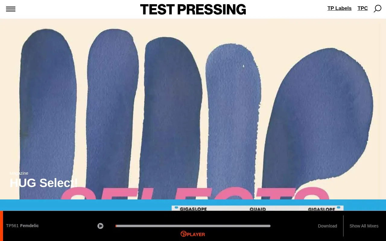 TestPressing homepage screenshot