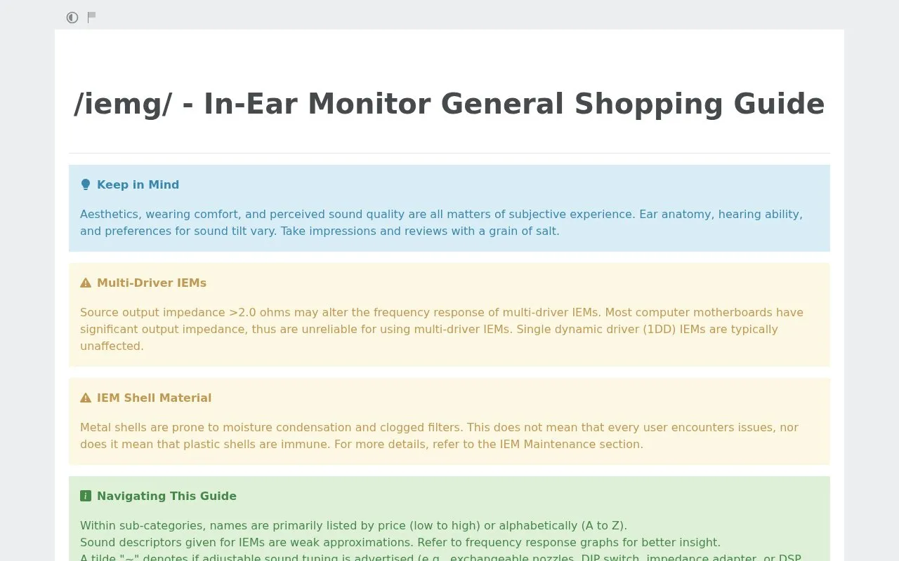 Consoomer Guide homepage screenshot