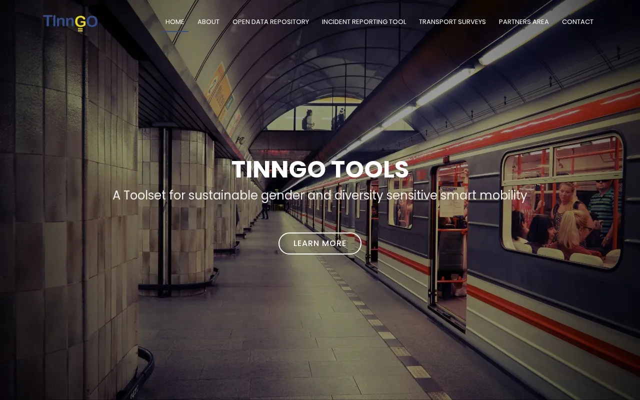 Gendered Innovation Open Data Repository homepage screenshot