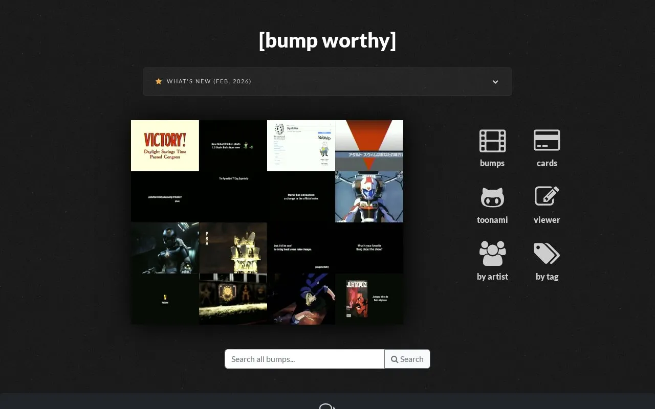 BumpWorthy homepage screenshot