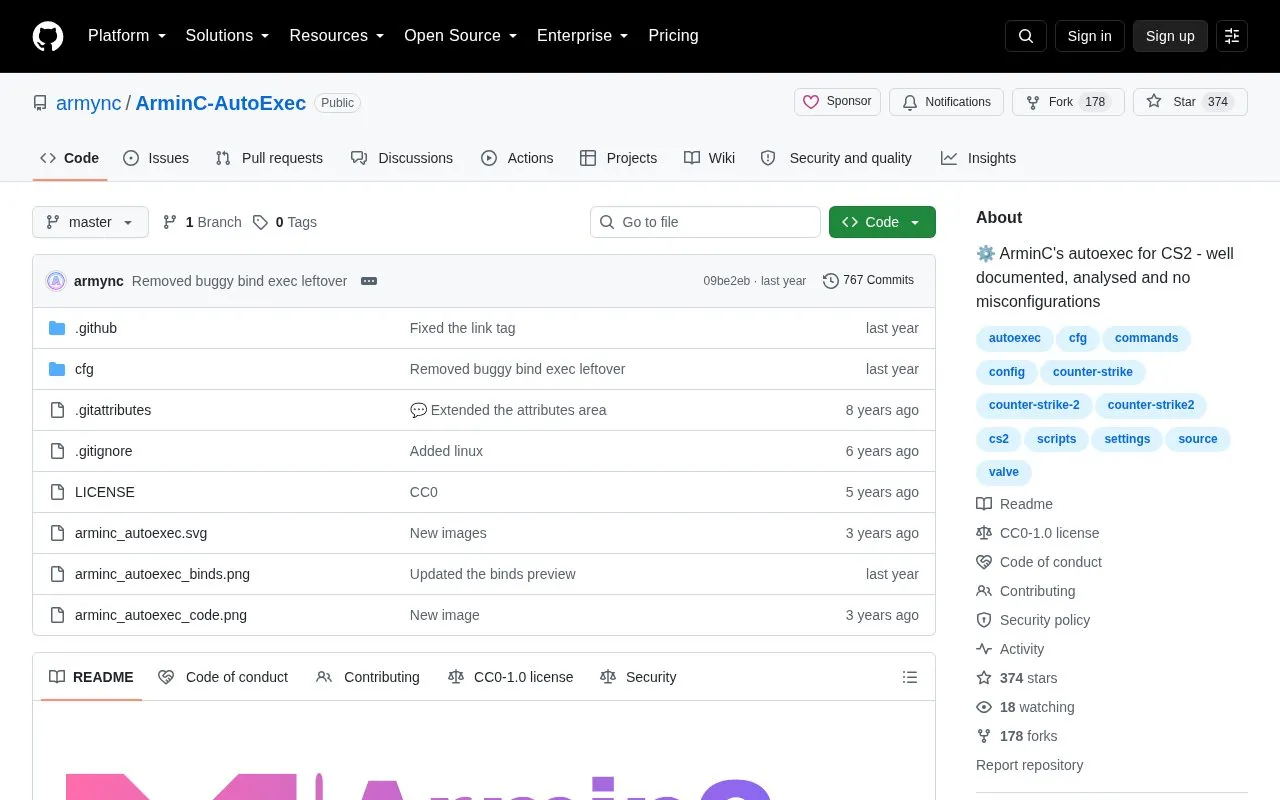 ArminC-AutoExec homepage screenshot