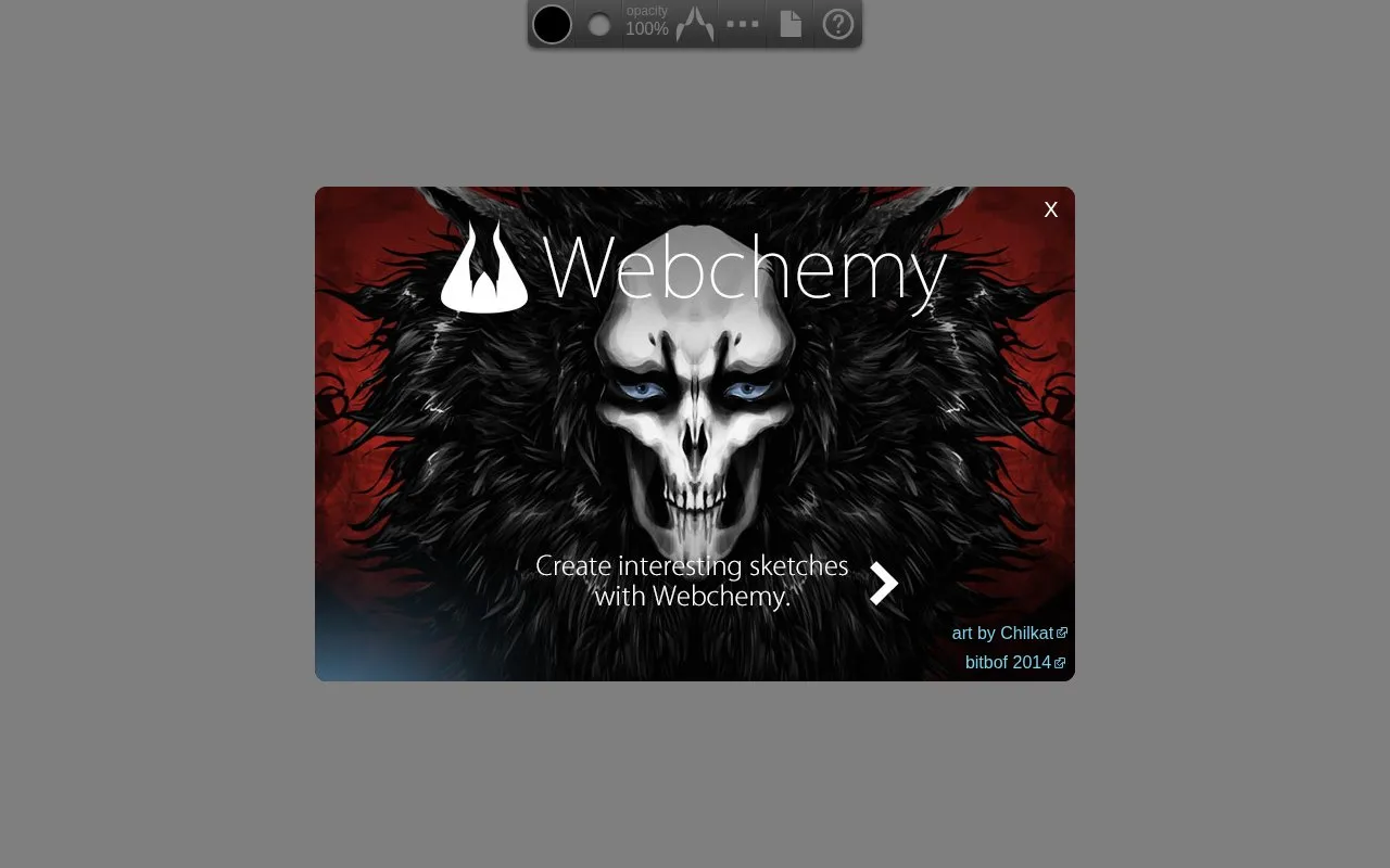 Webchemy homepage screenshot