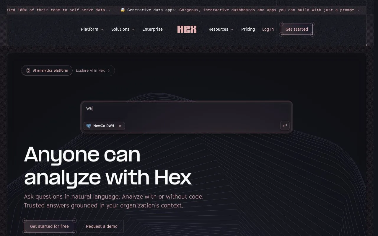 Hex Magic homepage screenshot