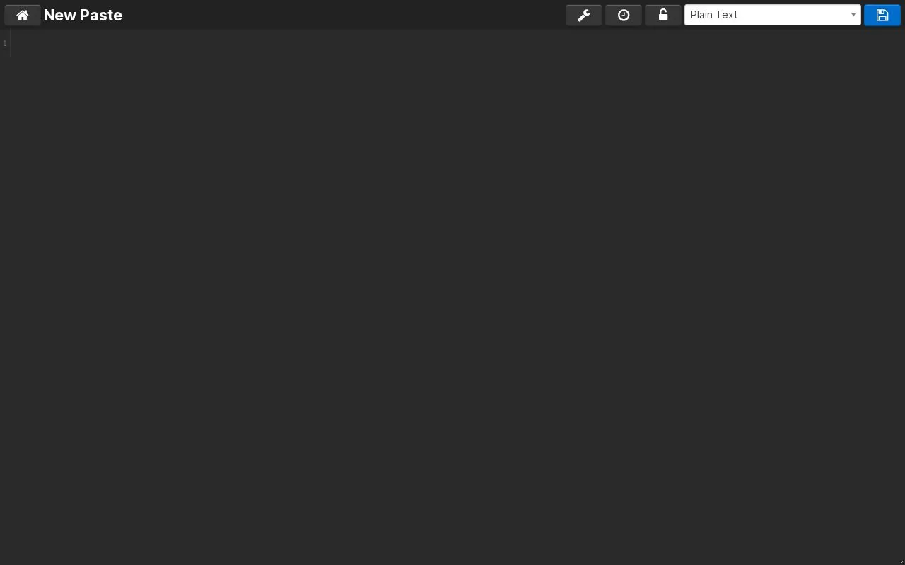 Ghostbin homepage screenshot