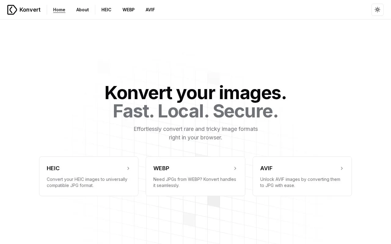 Knvrt homepage screenshot