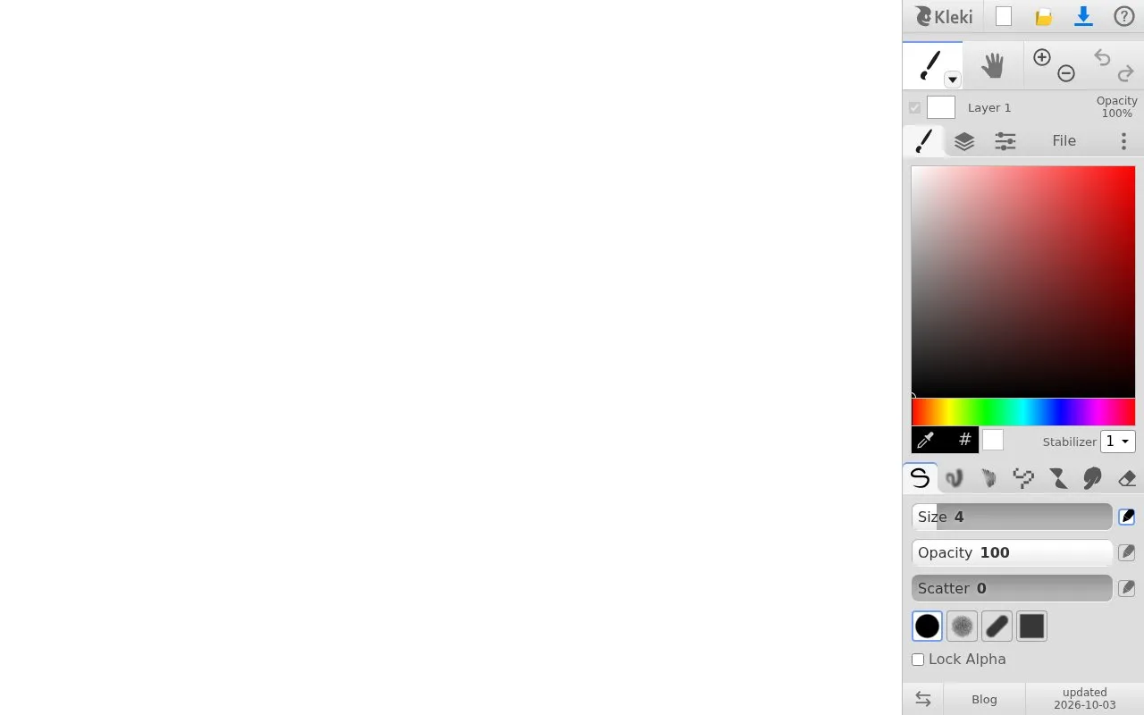 Kleki homepage screenshot