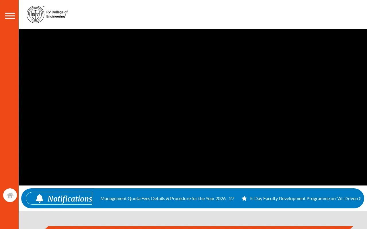 Rashtreeya Vidyalaya College of Engineering homepage screenshot