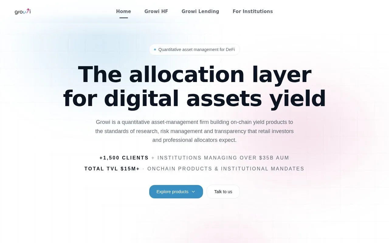 GrowiHF homepage screenshot