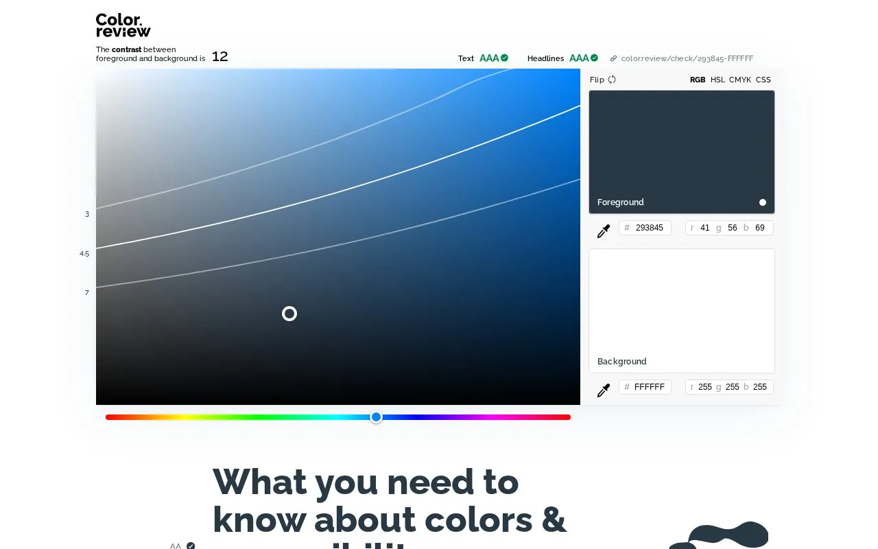 Color.review homepage screenshot