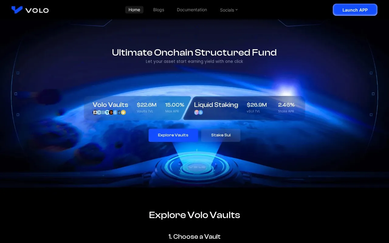 Volo LST homepage screenshot
