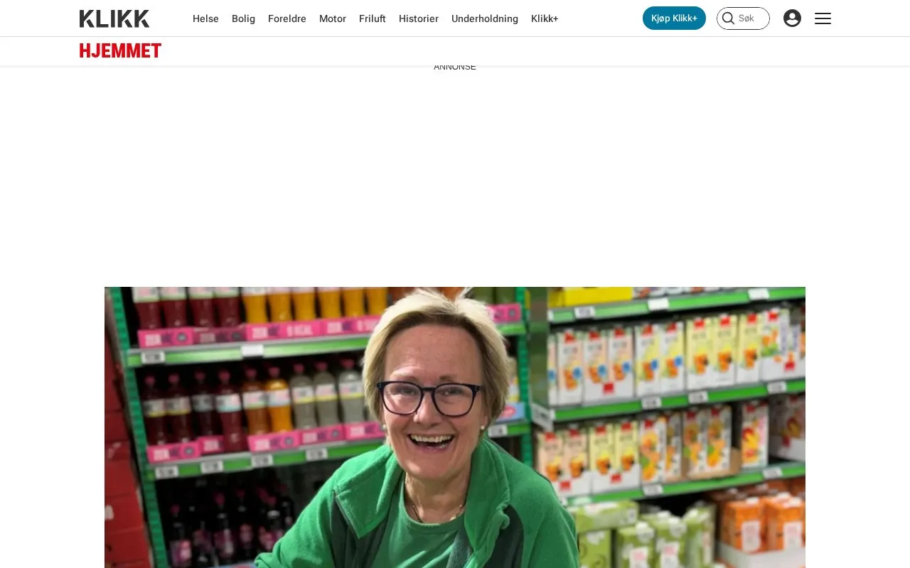 Hjemmet homepage screenshot