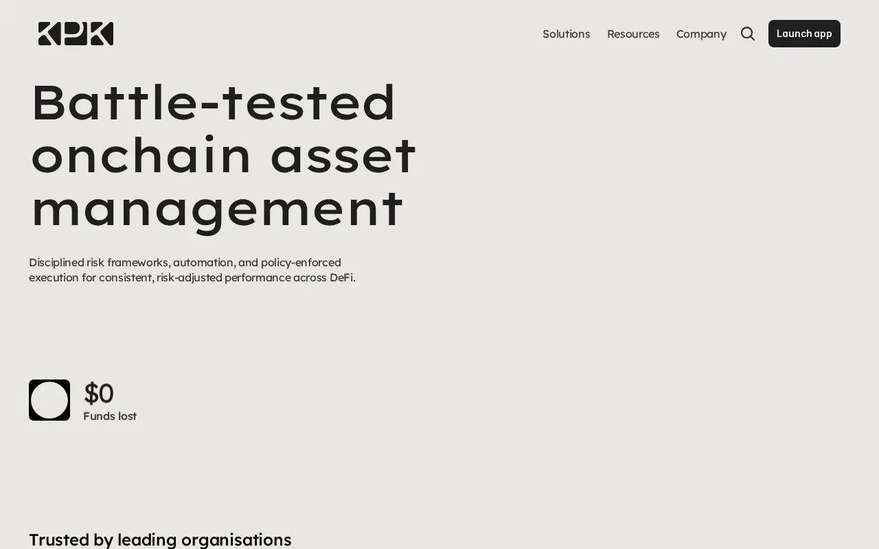 KPK homepage screenshot