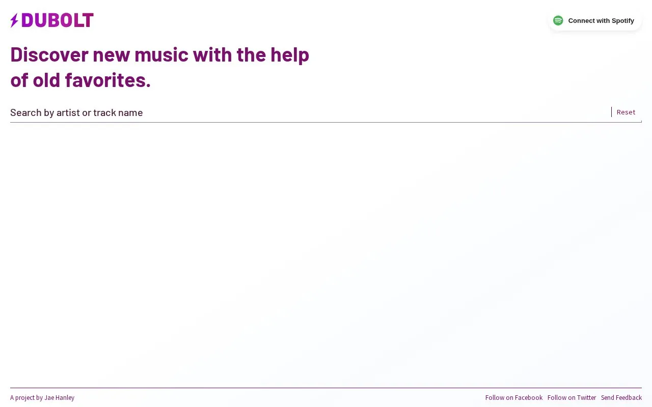 Dubolt homepage screenshot
