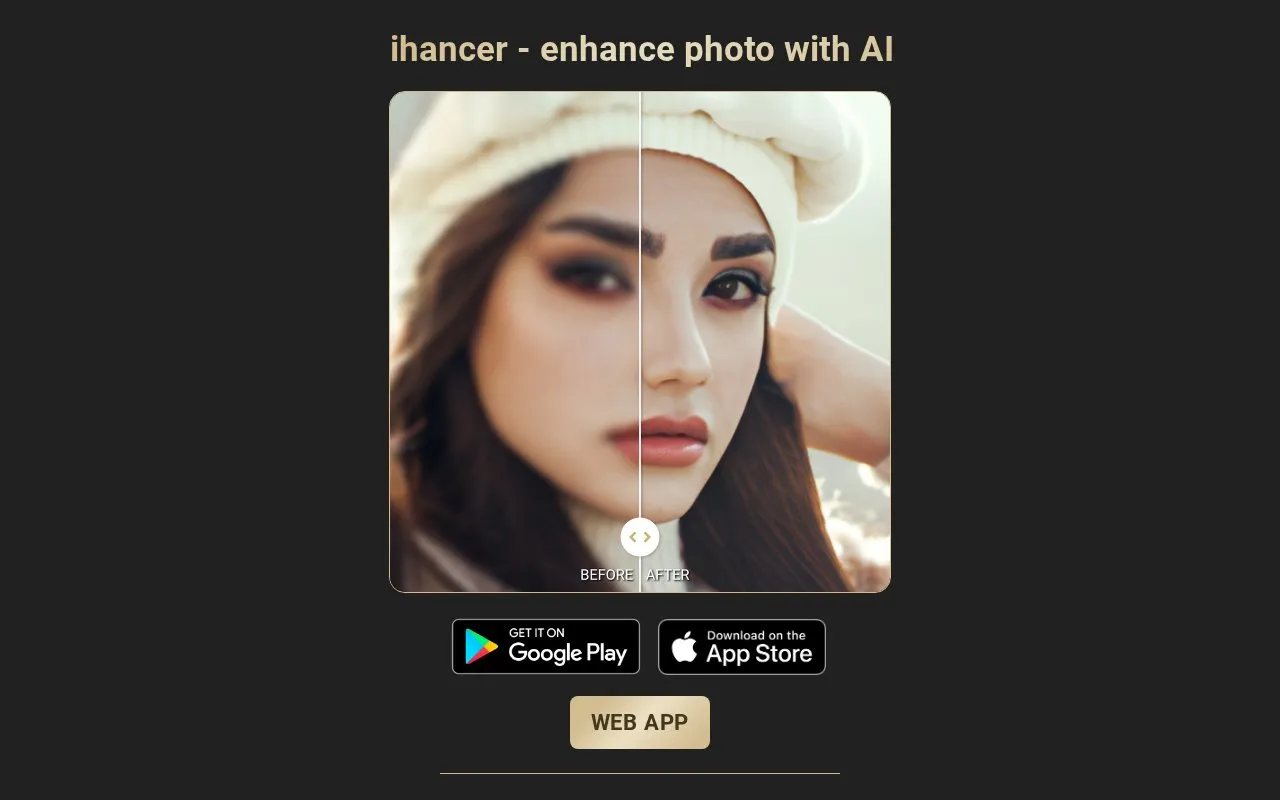 Ihancer homepage screenshot