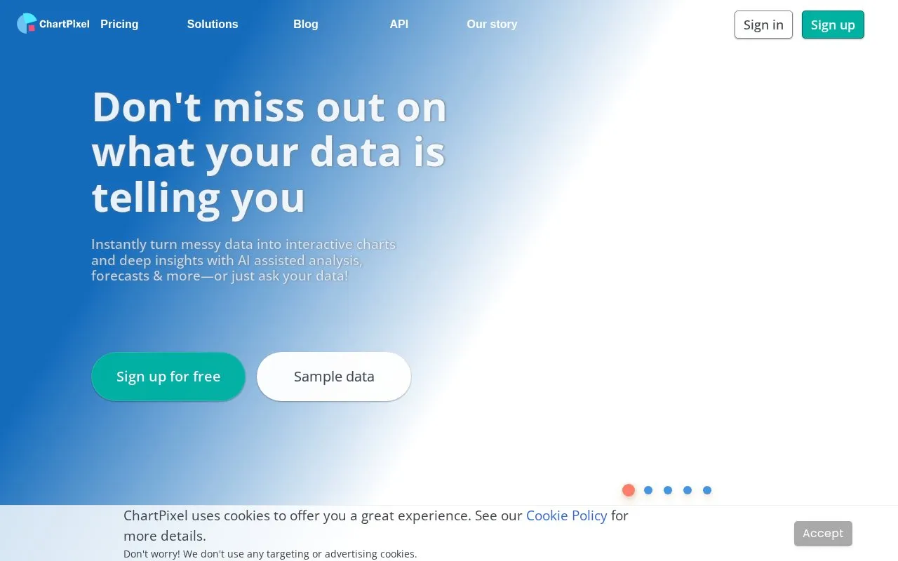 ChartPixel homepage screenshot