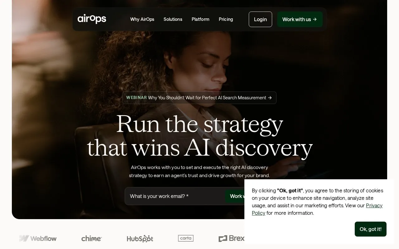 AirOps homepage screenshot